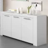 Aparador Buffet Nous en acabado Blanco Artik 80 cm(alto)144 cm(ancho)42 cm(largo)