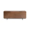 Aparador de 4 puertas Eugenia acabado nogal, 75 cm(alto) 200 cm(ancho) 45 cm(fondo)