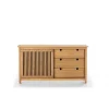 Aparador modelo Luna 1 puerta 3 cajones acabado natural 150 cm(ancho) 80 cm(alto) 40 cm (fondo)