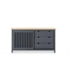 Aparador modelo Luna 1 puerta 3 cajones acabado gris 150 cm(ancho) 80 cm(alto) 40 cm (fondo)