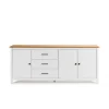 Aparador 3 puertas 3 cajones Mariana acabado blanco 80 cm(alto) 190 cm(ancho) 40 cm(largo)