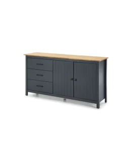 Aparador 2 puertas 3 cajones Mariana acabado azul, 80 cm(alto) 150 cm(ancho) 40 cm(largo)