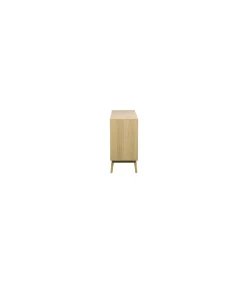 Aparador 2 puertas 3 cajones Trend acabado en chapa de fresno, 80cm(alto) x 150cm(ancho) x 40cm(fondo).