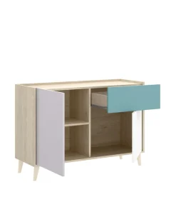 Aparador 2 puertas 1 cajon La Iruela para salón recibidor 75 cm(alto)105 cm(ancho)43 cm(largo)
