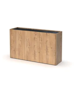 Aparador 3 puertas Irati acabado color roble gold, 80cm(alto) 140cm(ancho) 40cm(largo)