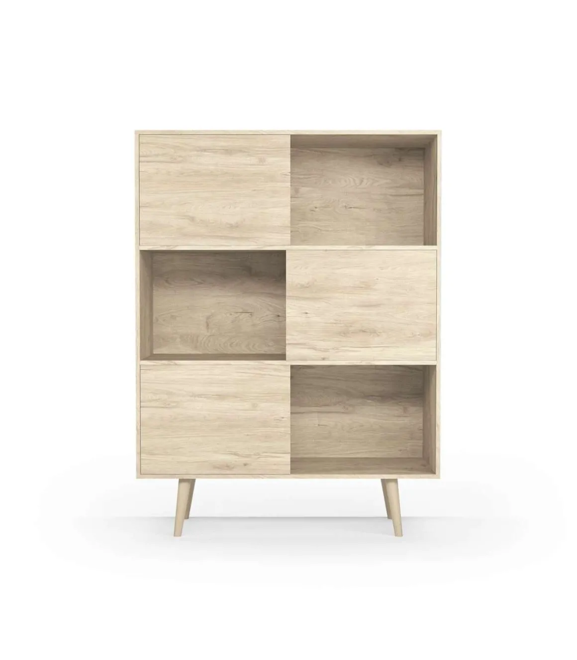 Aparador 3 puertas modelo-881 acabado roble, 131cm(alto) 101cm(ancho) 30cm(fondo).