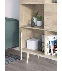 Aparador 3 puertas modelo-881 acabado roble, 131cm(alto) 101cm(ancho) 30cm(fondo).