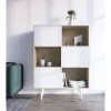 Aparador 3 puertas modelo-881 acabado roble/blanco, 131cm(alto) 101cm(ancho) 30cm(fondo).