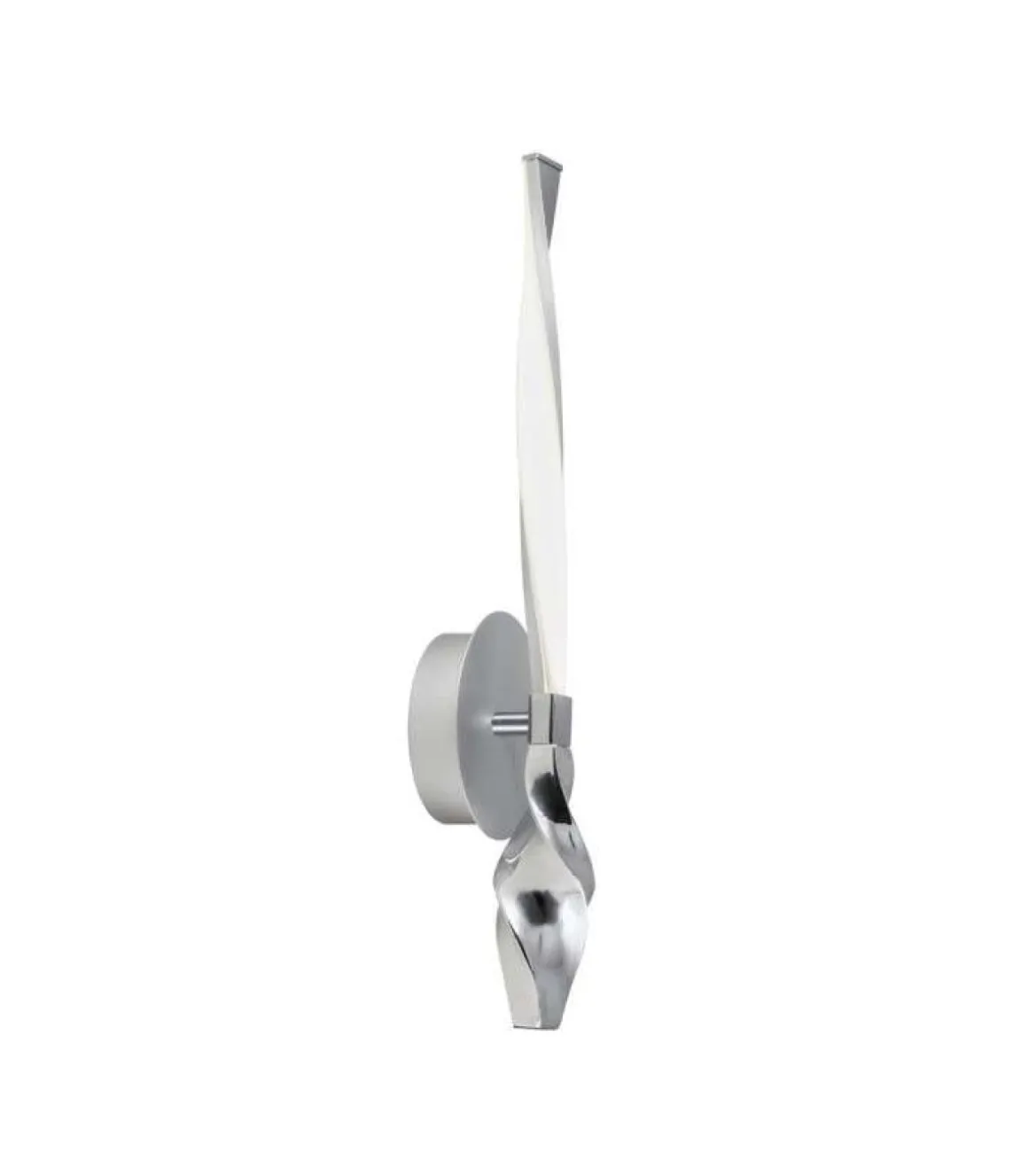 Aplique a pared led cromo modelo Mar 45 cm (alto)12 cm(ancho)10 cm(fondo)