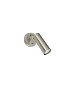 Aplique a pared modelo Antia acabado niquel satinado, 14cm(alto) 10cm(ancho) 23cm (fondo)