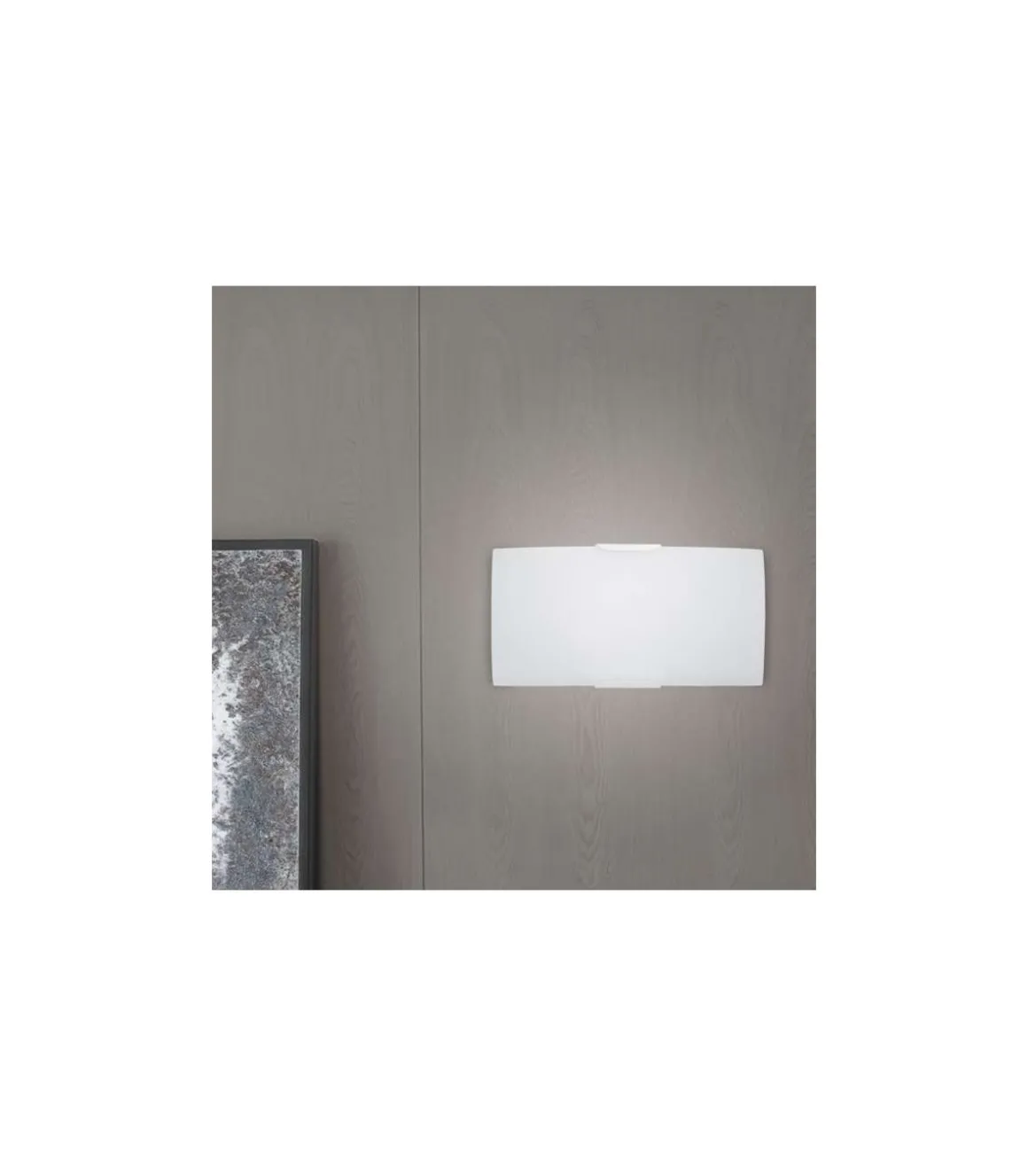 Aplique a pared modelo Marc acabado blanco 10 cm(alto) 30 cm(ancho) 15 cm(fondo