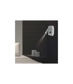 Aplique a pared modelo Moragues acabado plata 14 cm(alto) 14 cm(ancho) 14 cm (fondo)