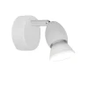 Aplique de pared Bala acabado en blanco 10cm(alto) 8cm(ancho) 13cm(largo)
