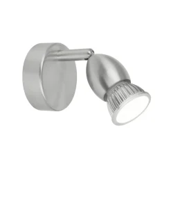 Aplique de pared Bala acabado en niquel satinado 10 cm(alto) 8cm(ancho) 13cm(largo)