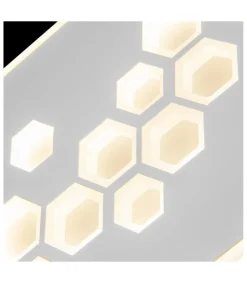 Aplique de pared con led integrado modelo Dembe acabado blanco 4cm(alto) 24cm(ancho) 15 cm(fondo