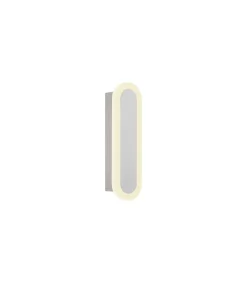 Aplique de pared con led integrado modelo Sultán acabado blanco, 20cm(alto) 6cm(ancho) 6cm(fondo