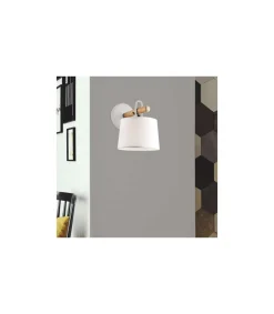 Aplique de pared modelo Arolas acabado blanco 22 cm(alto) 17 cm(ancho) 21 cm(largo)
