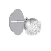 Aplique de pared modelo Azalea acabado cromo 12cm (alto) 12cm(ancho) 7 cm(fondo