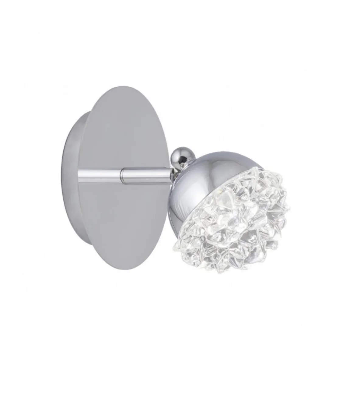 Aplique de pared modelo Azalea acabado cromo 12cm (alto) 12cm(ancho) 7 cm(fondo