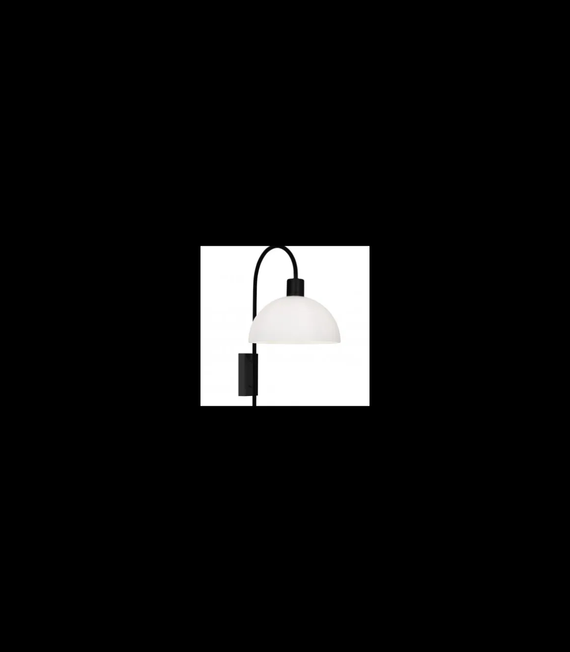 Aplique de pared modelo BELOS acabado negro, 40cm(alto) 20cm(ancho) 29cm(fondo)