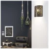 Aplique de pared modelo Gael acabado negro-oro 23cm(alto)23 cm(ancho)9 cm(largo)