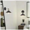 Aplique de pared modelo Gary acabado negro 23cm(ancho) 30cm(alto)23cm(fondo).