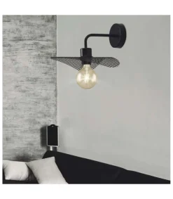Aplique de pared modelo Guell acabado negro 30 cm(alto)20 cm(ancho)26 cm(largo)