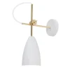 Aplique de pared modelo Manus acabado blanco. 37 cm(alto)10 cm(ancho)33 cm(largo)