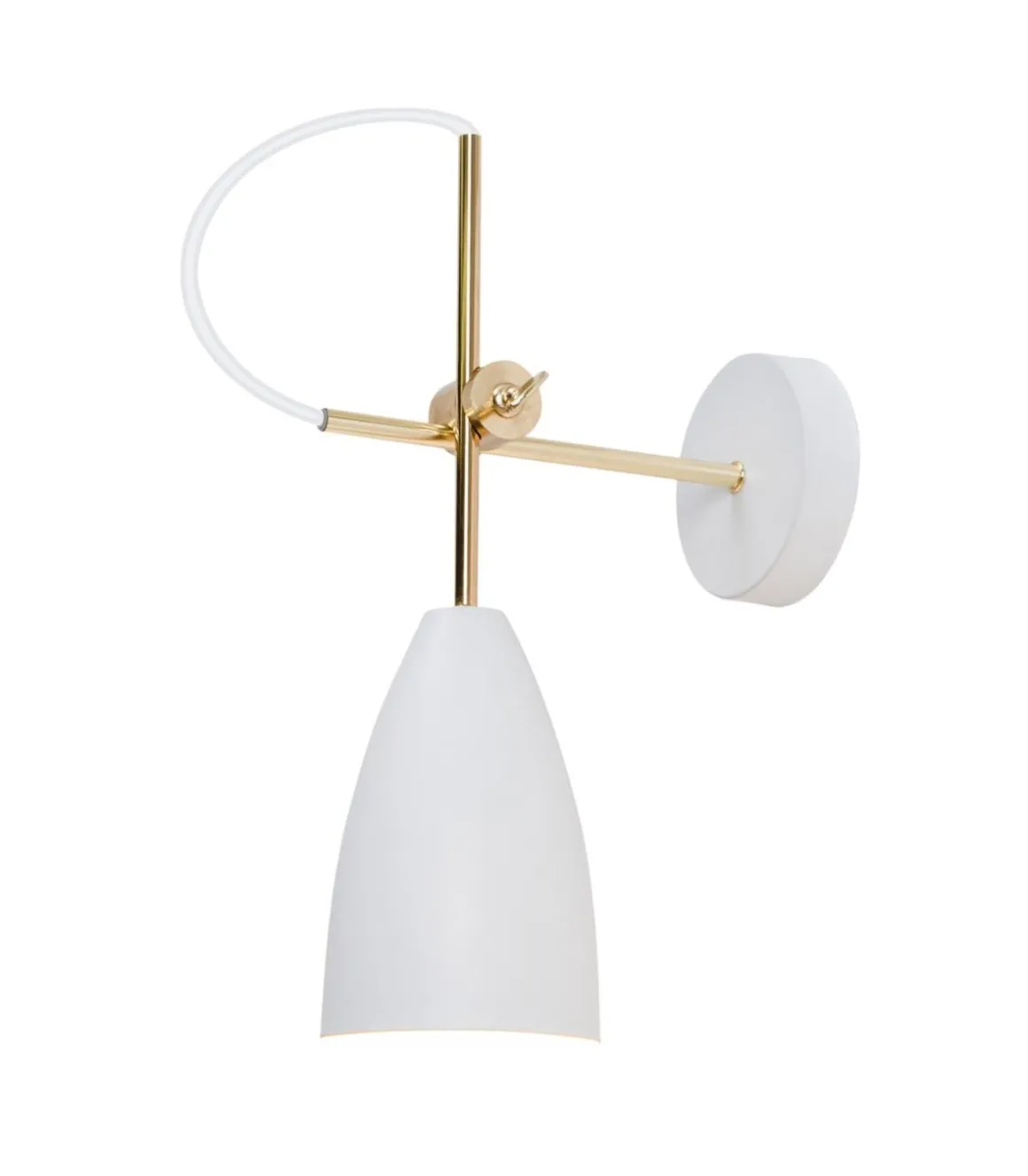 Aplique de pared modelo Manus acabado blanco. 37 cm(alto)10 cm(ancho)33 cm(largo)