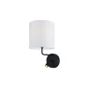 Aplique de pared modelo Oregon acabado negro, 20cm(ancho) 25cm(fondo) 36cm(alto).