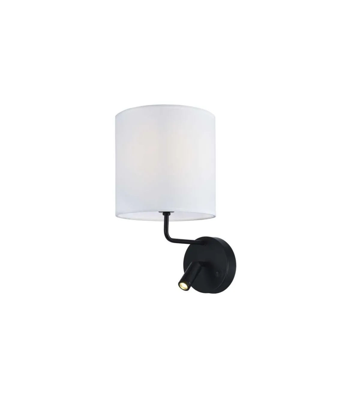 Aplique de pared modelo Oregon acabado negro, 20cm(ancho) 25cm(fondo) 36cm(alto).