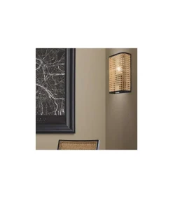 Aplique de pared modelo Oyster acabado natural 25 cm(alto)16 cm(ancho)11 cm(largo)