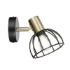Aplique 1 luz modelo Bermeo acabado negro 19cm(alto) 16cm(ancho) 16cm(fondo