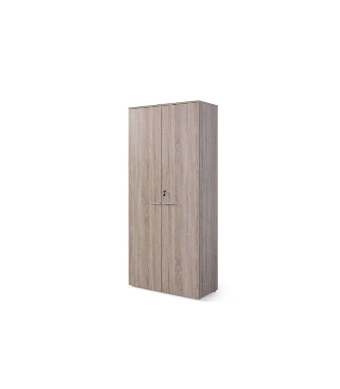 Armario alto con puertas acabado olmo claro, 208.8 cm(alto)93 cm(ancho)42.5 cm(fondo)..