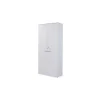 Armario alto con puertas acabado blanco, 208.8 cm(alto)93 cm(ancho)42.5 cm(fondo)..