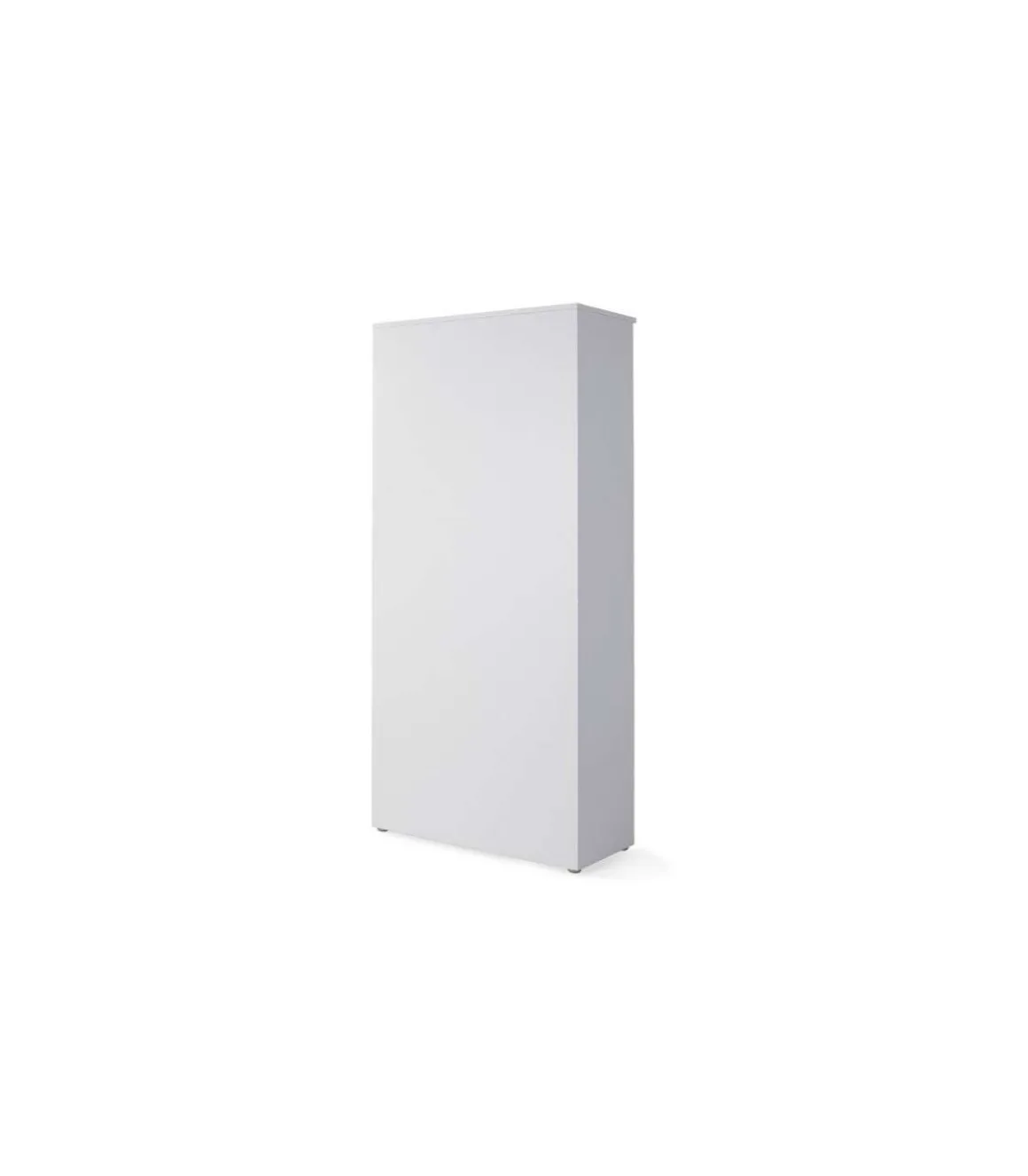 Armario alto con puertas acabado blanco, 208.8 cm(alto)93 cm(ancho)42.5 cm(fondo)..