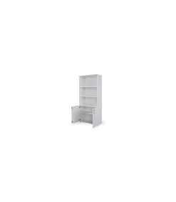 Armario alto con puertas bajas acabado blanco, 208.8 cm(alto)93 cm(ancho)42.5 cm(fondo) .