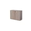 Armario bajo con puertas acabado olmo claro, 77.6 cm(alto)93 cm(ancho)42.5 cm(fondo).