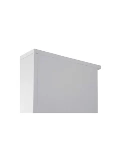 Armario bajo con puertas acabado blanco, 77.6 cm(alto)93 cm(ancho)42.5 cm(fondo).
