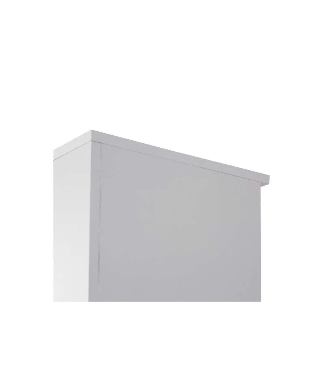 Armario bajo con puertas acabado blanco, 77.6 cm(alto)93 cm(ancho)42.5 cm(fondo).