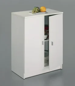Armario bajo dos puertas Marbella color blanco 60 cm(ancho) 80 cm(altura) 34 cm(fondo)