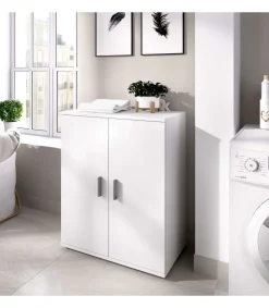 Armario bajo dos puertas Marsella color blanco 61 cm(ancho) 80 cm(altura) 35 cm(fondo)