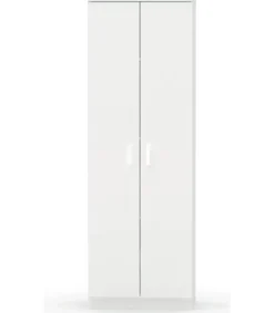Armario multiusos Carles con dos acabado blanco, 180cm(alto) 60cm(ancho) 35cm(fondo)