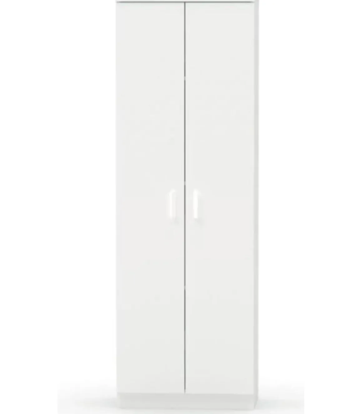 Armario multiusos Carles con dos acabado blanco, 180cm(alto) 60cm(ancho) 35cm(fondo)