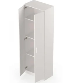 Armario multiusos Carles con dos acabado blanco, 180cm(alto) 60cm(ancho) 35cm(fondo)