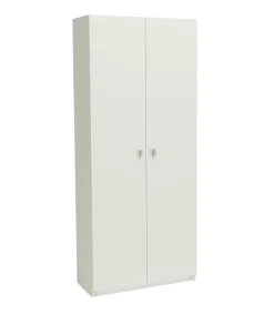 Armario multiusos dos puertas Marbella en color blanco 75 cm(ancho) 180 cm(altura) 35.6 cm(fondo)