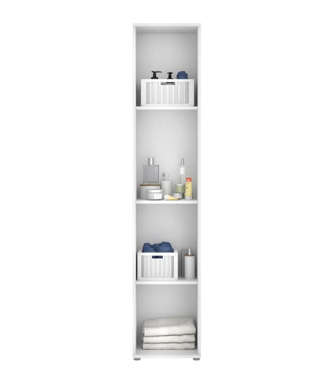 Armario multiusos Luna en acabado blanco multiusos 1 puerta 39 cm(ancho) 190 cm(altura) 35 cm(fondo)