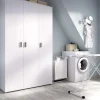 Armario multiusos Luna en acabado blanco 3 puertas 116 cm(ancho) 190 cm(altura) 35 cm(fondo)