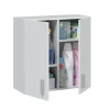 Armario multiusos para colgar en acabado blanco Milan. 59 cm(ancho) 60 cm(altura) 26.5 cm(fondo)