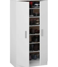 Armario multiusos 2 puertas Sfera en blanco 55 cm(ancho) 108 cm(altura) 35 cm(fondo)